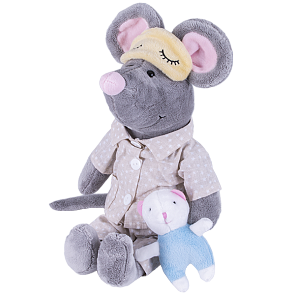 Игрушка мягкая Мышь в пижаме, 36 см. (Softoy, S886/20)